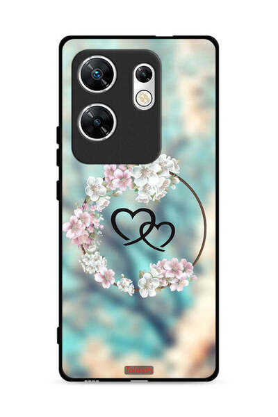 Tolwak غطاء حماية لهاتف Infinix Zero 30 4G برسومات قلوب ورسومات دائرية