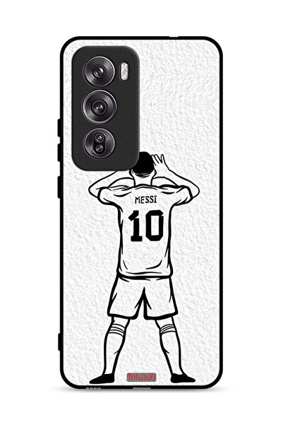 Tolwak غطاء حماية لهاتف Oppo Reno12 Pro 5G برسومات ميسي سكيتش