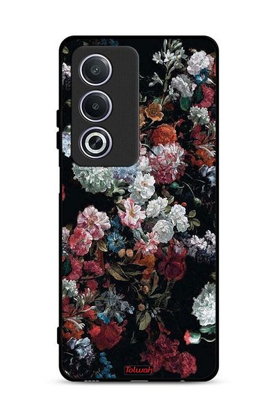 Tolwak غطاء حماية لهاتف Oppo A3 Pro 5G بنقشة ورود عتيقة
