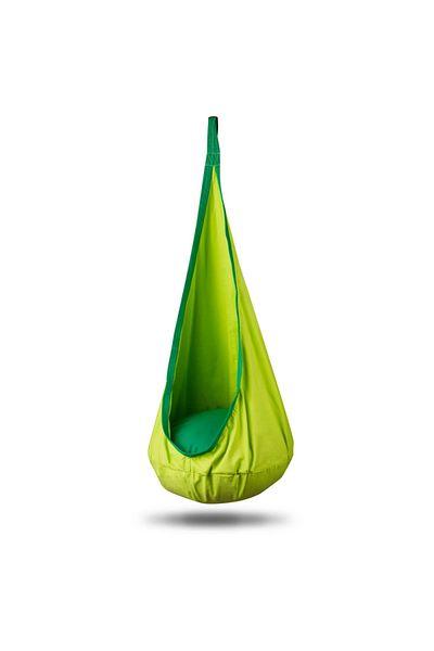 Neo-Sport Hamac tip Cocoon pentru copii 140 x 55 cm Cocoon Green, utilizare interior/exterior, capac