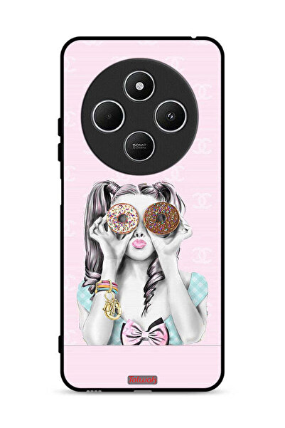 Tolwak غطاء حماية لهاتف Xiaomi Redmi 14C 4G يحمل قطعتين من الدونات