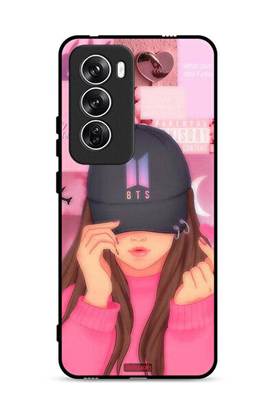 Tolwak غطاء حماية لهاتف Oppo Reno12 5G بطبعة فتاة سناب