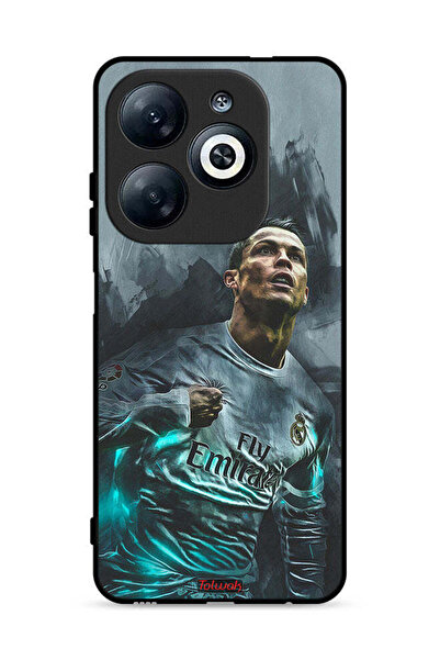 Tolwak غطاء حماية لهاتف Infinix Smart 8 4G برسومات كريستيانو رونالدو