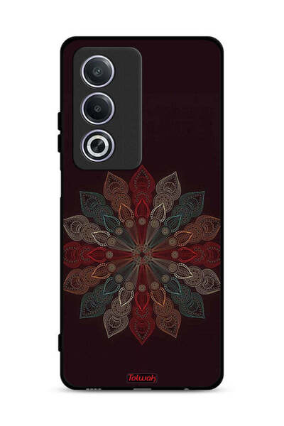 Tolwak غطاء حماية لهاتف Oppo A3 Pro 5G بنقشة زهرة ماندالا