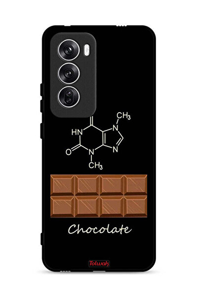 Tolwak غطاء حماية لهاتف Oppo Reno12 5G بلون الشوكولاتة
