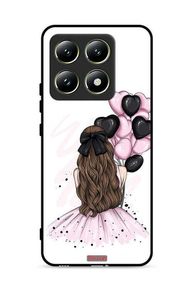 Tolwak غطاء حماية لهاتف شاومي 14T 5G يحمل رسمة فتاة تحمل بالونات