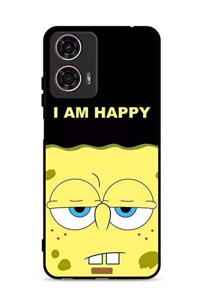 Tolwak غطاء حماية لهاتف موتورولا موتو جي 24 4G - أنا سعيد