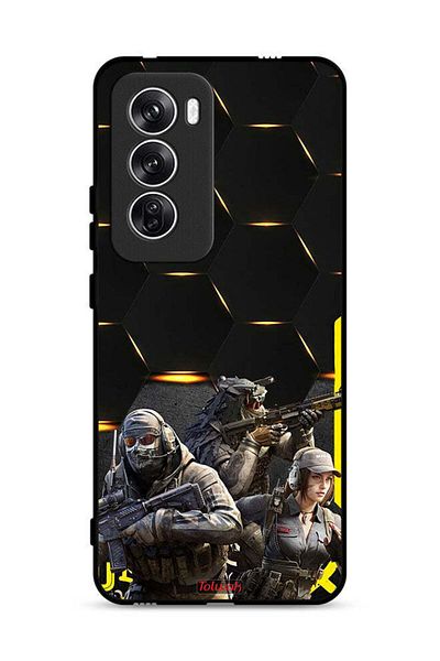 Tolwak غطاء حماية Oppo Reno12 5G بخلفية Cyberpunk