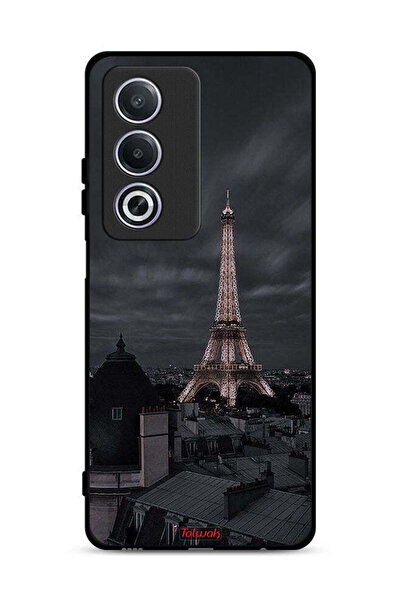 Tolwak غطاء حماية لهاتف Oppo A3 Pro 5G بتصميم برج إيفل في الليل