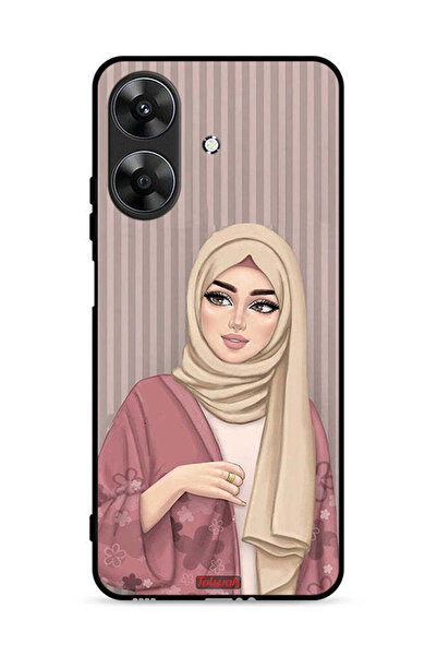 Tolwak غطاء حماية لهاتف Realme Note 60 4G برسومات فتاة محجبة