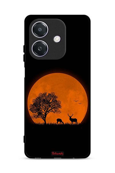 Tolwak غطاء حماية Oppo A3x 5G برسومات قمر المساء