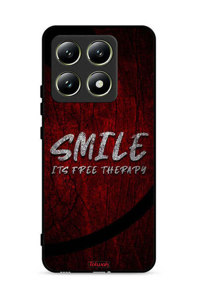 Tolwak Xiaomi 14T 5G Protective Case Cover Smile Its Free Therapy