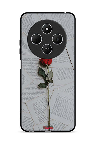 Tolwak غطاء حماية لهاتف شاومي ريدمي 14 سي 4G، وردي على ورق