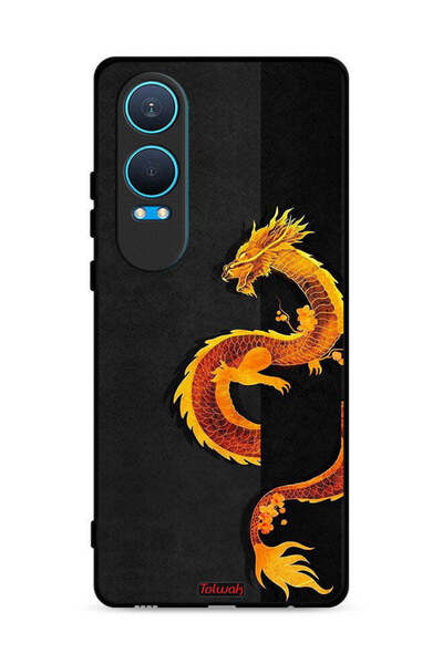 Tolwak غطاء حماية لهاتف OnePlus Nord CE4 Lite 5G بنقشة فن التنين