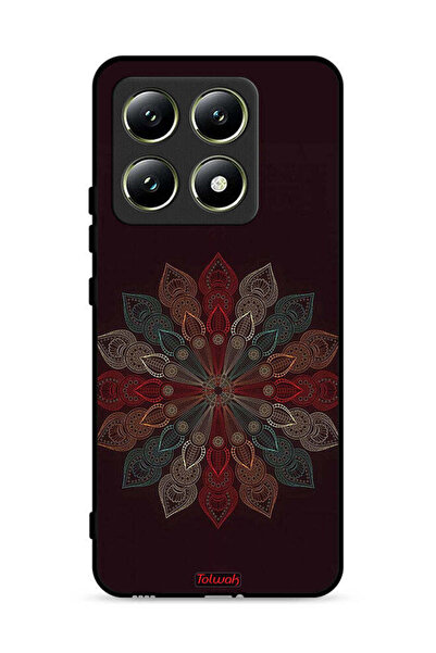 Tolwak غطاء حماية لهاتف شاومي 14T 5G بنقشة زهرة ماندالا