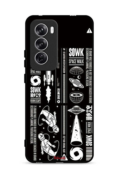Tolwak غطاء حماية لهاتف Oppo Reno12 5G ملصق Sowk Space Walk