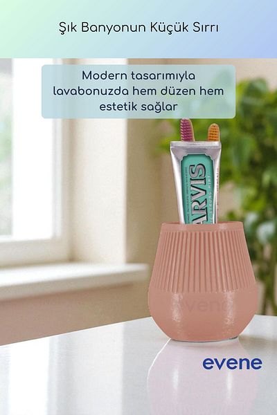 Evene Θήκη οδοντόβουρτσας Βάση οδοντόβουρτσας Βάση οδοντόβουρτσας Salmon Color Model 88