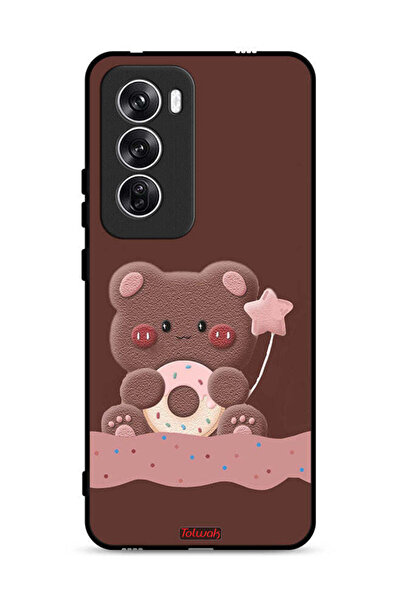 Tolwak غطاء حماية Oppo Reno12 5G بطبعة دب دونات