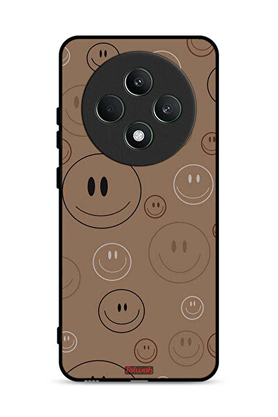 Tolwak غطاء حماية لهاتف Oppo Reno12 F 5G بنقشة وجوه مبتسمة