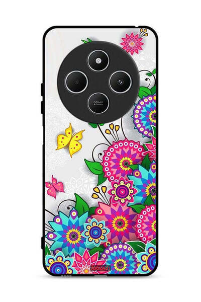 Tolwak غطاء حماية لهاتف شاومي ريدمي 14R 5G بنقشة زهور ماندالا