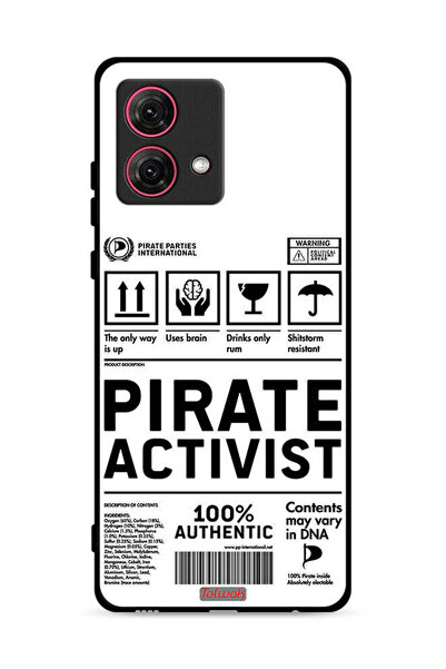 Tolwak غطاء حماية لهاتف موتورولا موتو جي 84 5G، ملصق ناشط خاص