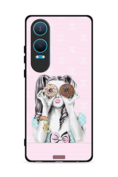 Tolwak OnePlus Nord CE4 Lite 5G Protective Case Cover Holding Two Donuts