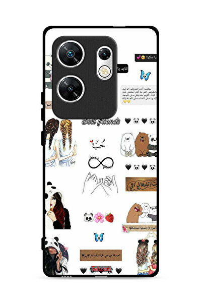 Tolwak غطاء حماية لهاتف إنفينيكس زيرو 30 4G بعبارات وملصقات عربية