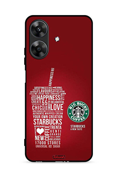 Tolwak Realme Note 60 4G Protective Case Cover Coffee Sticker