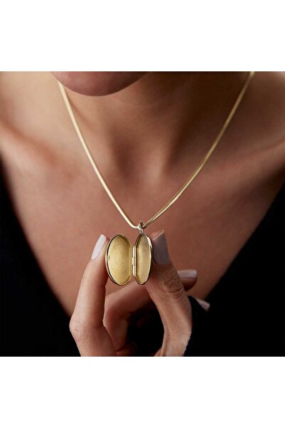 Cherry by Özkonak Kapaklı Vintage Madalyon Kolye