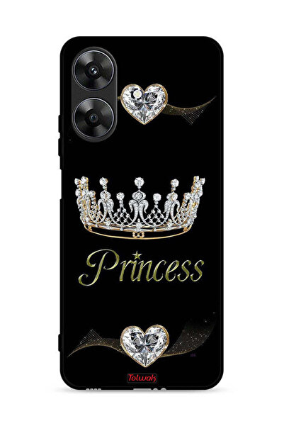 Tolwak غطاء حماية بطبعة الأميرة لهاتف Realme Note 60 4G