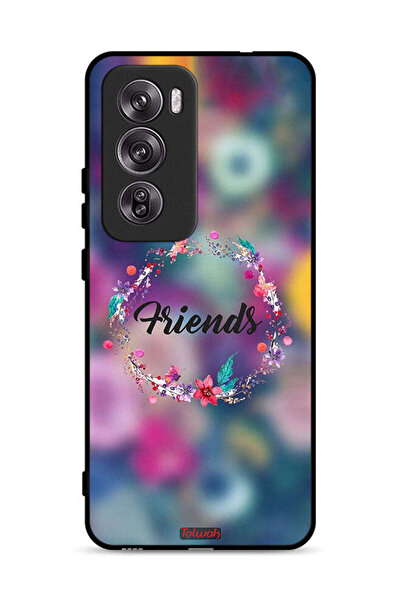 Tolwak غطاء حماية Oppo Reno12 Pro 5G بتصميم خاتم أصدقاء الزهور