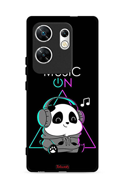Tolwak غطاء حماية لهاتف Infinix Zero 30 4G بطبعة موسيقى الباندا