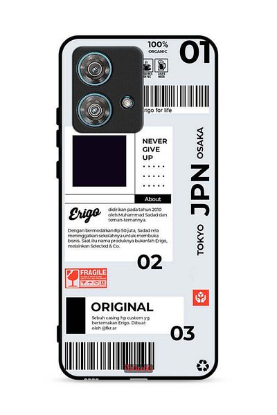 Tolwak Motorola Edge 40 Neo 5G Protective Case Cover Japan Sticker