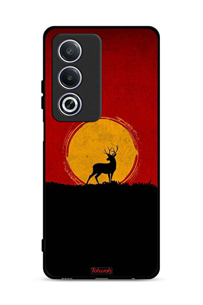 Tolwak غطاء حماية Oppo A3 Pro 5G بتصميم غزال وقمر