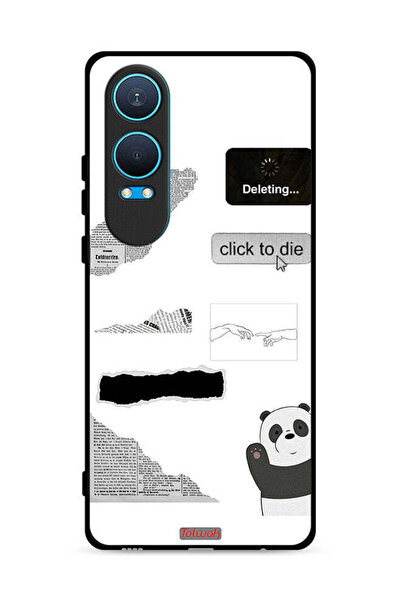 Tolwak غطاء حماية لهاتف OnePlus Nord CE4 Lite 5G بملصق باندا