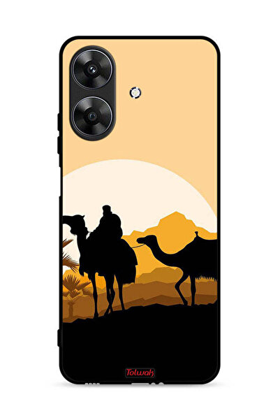 Tolwak غطاء حماية لهاتف Realme Note 60 4G برسومات جمال في الصحراء