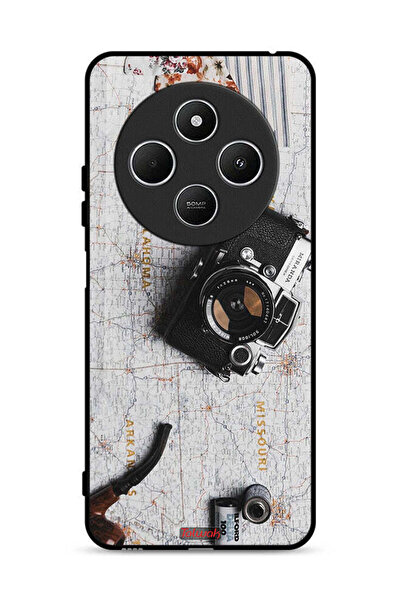 Tolwak Xiaomi Redmi 14R 5G Protective Case Cover Vintage Camera