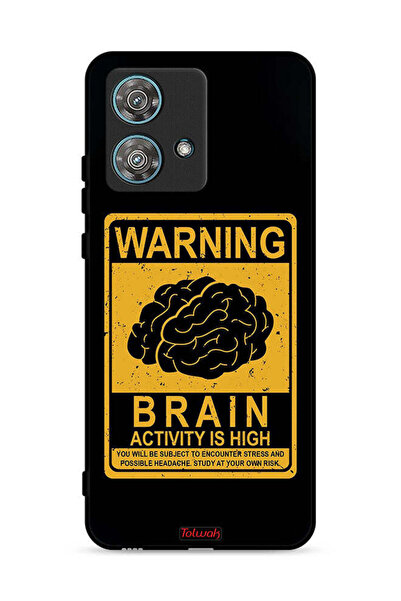 Tolwak غطاء حماية لهاتف Motorola Edge 40 Neo 5G تحذير من ارتفاع نشاط الدماغ