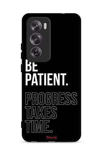 Tolwak غطاء حماية لهاتف Oppo Reno12 Pro 5G كن صبورًا فالتقدم يستغرق وقتًا