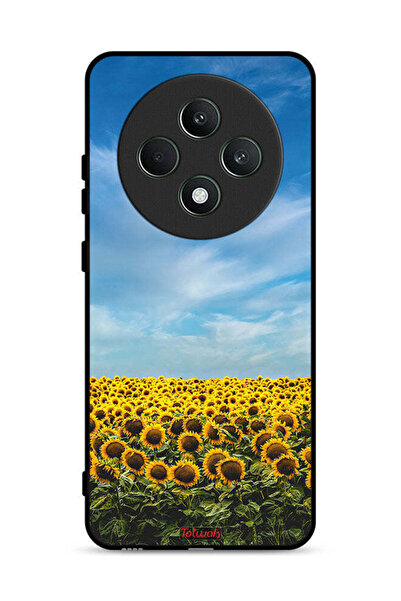 Tolwak غطاء حماية لهاتف Oppo Reno12 F 5G، عباد الشمس تحت السماء