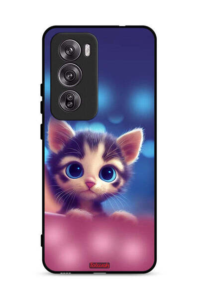 Tolwak غطاء حماية لهاتف Oppo Reno12 Pro 5G بتصميم قطة صغيرة