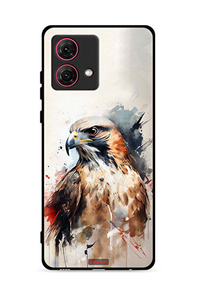 Tolwak غطاء حماية موتورولا موتو جي 84 5 جي بتصميم نسر تجريدي