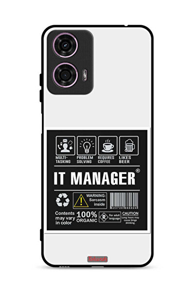 Tolwak غطاء حماية لهاتف موتورولا موتو جي 24 4G - ملصق مدير تكنولوجيا المعلومات