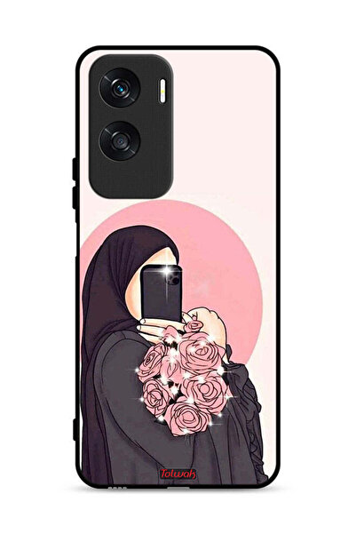 Tolwak غطاء حماية لهاتف Honor X50i 5G، فن التقاط صور سيلفي أثناء حمل الزهور