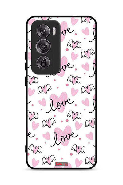 Tolwak Oppo Reno12 Pro 5G Protective Case Cover Love And Heart Art Pattern