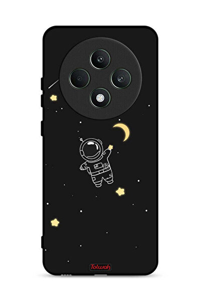 Tolwak غطاء حماية لهاتف Oppo Reno12 F 5G بمشبك فني لرائد فضاء