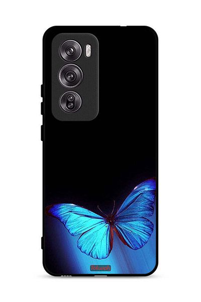 Tolwak غطاء حماية لهاتف Oppo Reno12 Pro 5G بنقشة فراشة