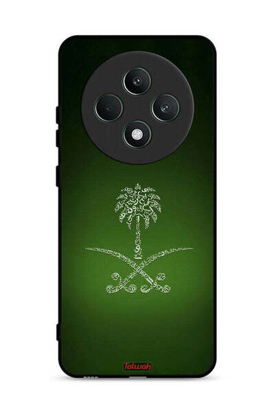 Tolwak غطاء حماية لهاتف Oppo Reno12 F 5G، لافتة المملكة العربية السعودية القديمة