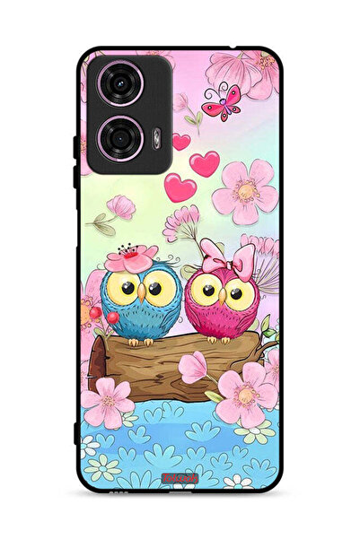 Tolwak غطاء حماية لهاتف موتورولا موتو جي 24 4G برسومات بومة لطيفة