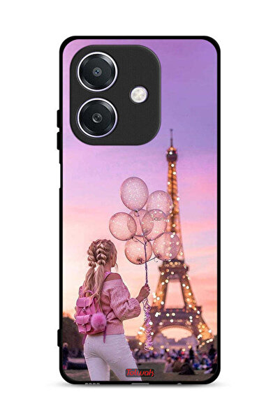 Tolwak غطاء حماية لهاتف Oppo A3 5G بطبعة فتاة تحمل بالونات